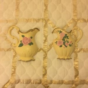 Vintage shabby chic teapot home decor